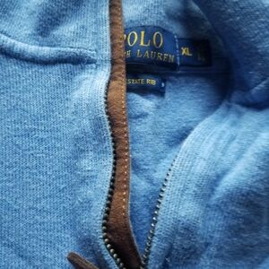 Polo RL Estate Rib 1/4 zip. Mens XL